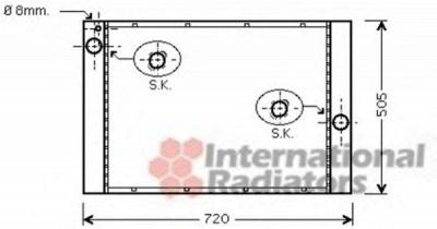 VAN WEZEL 06002372 -  Радиатор, охлаждение двигателя
